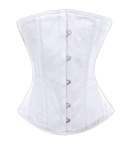 Heavy Duty 26 Double Steel Boned Waist Training Cotton Underbust Tight Shaper Corset #8043-TC