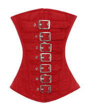 Load image into Gallery viewer, Luvsecretlingerie Heavy Duty 26 Double Steel Boned Waist Training Cotton Underbust Tight Shaper Corset #8045-B-TC