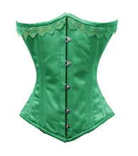 Load image into Gallery viewer, Heavy Duty 26 Double Steel Boned Waist Training Satin Underbust Tight Shaper Corset #8050-NR-SA