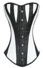 Load image into Gallery viewer, Heavy Duty 26 Double Steel Boned Waist Training Leather Long Torso Overbust Shaper Corset #8072-LE