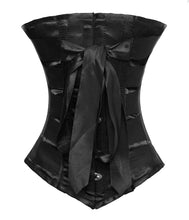 Load image into Gallery viewer, Heavy Duty 26 Double Steel Boned Waist Training Satin Underbust Tight Shaper Corset #8073-BT-BR-SA