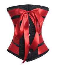 Load image into Gallery viewer, Heavy Duty 26 Double Steel Boned Waist Training Satin Underbust Tight Shaper Corset #8073-D-SA