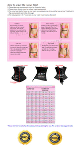 Luvsecretlingerie Heavy Duty 26 Double Steel Boned Waist Training Underbust Tight Shaper Corset #8079-L