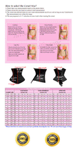 Load image into Gallery viewer, Heavy Duty 26 Double Steel Boned Waist Training Satin Underbust Shaper Corset