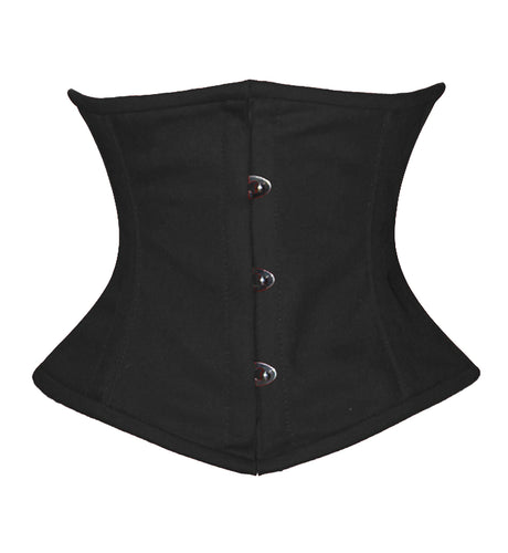 18 Double Steel Boned Waist Training Cotton Cincher Waspie Underbust Shaper Mini Corset #8079-TC2