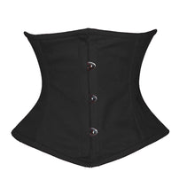 Load image into Gallery viewer, Heavy Duty 18 Double Steel Boned Waist Training Cotton Cincher Waspie Underbust Shaper Corset #8079-TC