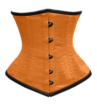 Load image into Gallery viewer, Heavy Duty 26 Double Steel Boned Waist Training Satin Underbust Tight Shaper Corset #8079-L-BT-SA