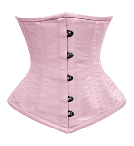 Heavy Duty 26 Double Steel Boned Waist Training Satin Underbust Shaper Corset