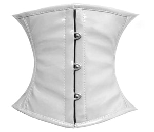 Heavy Duty 18 Double Steel Boned Waist Training PVC Underbust Tight Shaper Corset #8079-PVC