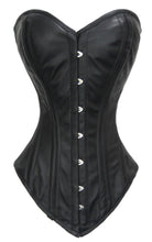 Load image into Gallery viewer, Heavy Duty 26 Double Steel Boned Waist Training Leather Long Torso Overbust Shaper Corset #8149-LE