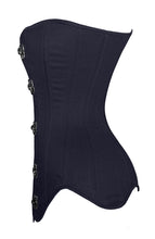 Load image into Gallery viewer, Heavy Duty 26 Double Steel Boned Waist Training Cotton Long Torso Overbust Shaper Corset #8151-MC-TC