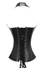 Load image into Gallery viewer, Heavy Duty 20 Double Steel Boned Waist Training Leather Overbust Shaper Corset #8174-LE