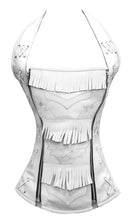 Load image into Gallery viewer, Heavy Duty 20 Double Steel Boned Waist Training Leather Overbust Shaper Corset #8174-LE