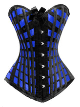 Load image into Gallery viewer, Heavy Duty 26 Double Steel Boned Waist Training Satin Overbust Tight Shaper Corset #8224-SA