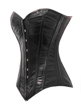 Load image into Gallery viewer, Heavy Duty 22 Double Steel Boned Waist Training Leather Long Torso Overbust Shaper Corset #8289-LE