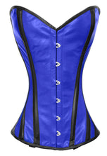 Load image into Gallery viewer, Heavy Duty 26 Double Steel Boned Waist Training LEATHER Overbust Tight Shaper Corset #8316-LE