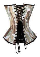 Load image into Gallery viewer, Heavy Duty 26 Double Steel Boned Waist Training CAMO Overbust Tight Shaper Corset #8329-C-CAMO