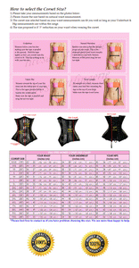 Heavy Duty 26 Double Steel Boned Waist Training Brocade Underbust Tight Shaper Corset #8334-B-MC-BRO