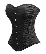 Load image into Gallery viewer, Heavy Duty 26 Double Steel Boned Waist Training Satin Overbust Tight Shaper Corset #8381-C-SA