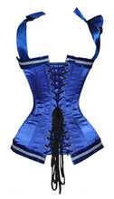 Load image into Gallery viewer, Heavy Duty 24 Double Steel Boned Waist Training Satin Overbust Tight Shaper Corset #8399-SA