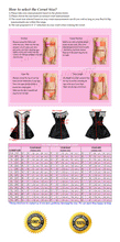 Load image into Gallery viewer, Heavy Duty 26 Double Steel Bone Waist Training Satin Overbust Shaper Corset Skirt #8417-A-SA