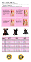 Load image into Gallery viewer, Heavy Duty 26 Double Steel Boned Waist Training Satin Overbust Tight Shaper Corset #8439-DB-SA