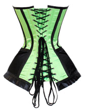 Load image into Gallery viewer, Heavy Duty 26 Double Steel Boned Waist Training Satin Overbust Shaper Corset #8459-SA