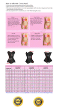 Load image into Gallery viewer, Heavy Duty 26 Double Steel Boned Waist Training Cotton Overbust Corset #8460-TC
