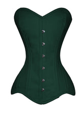 Load image into Gallery viewer, Heavy Duty 26 Double Steel Boned Waist Training Cotton Overbust Corset #8460-TC