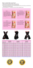 Load image into Gallery viewer, Heavy Duty 26 Double Steel Boned Waist Training PVC Overbust Tight Shaper Corset Skirt #8461-B-PVC