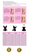 Load image into Gallery viewer, Heavy Duty 26 Double Steel Boned Waist Training PVC Overbust Tight Shaper Corset #8462-D-PVC