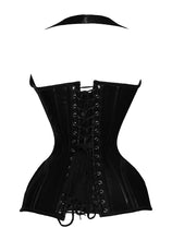 Load image into Gallery viewer, Heavy Duty 26 Double Steel Boned Waist Training LEATHER Overbust Tight Shaper Corset #8462-C-LE