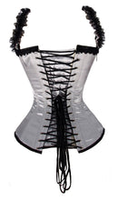 Load image into Gallery viewer, Heavy Duty 24 Double Steel Boned Waist Training Satin Overbust Tight Shaper Corset #8483-SA