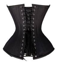 Load image into Gallery viewer, 26 Double Steel Boned Waist Training REAL LEATHER Long Torso Overbust Tight Shaper Corset #8485-LE