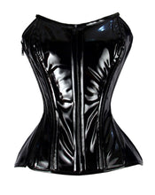 Load image into Gallery viewer, Heavy Duty 24 Double Steel Boned Waist Training PVC Overbust Tight Shaper Corset #8489-PVC