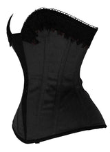 Load image into Gallery viewer, Heavy Duty 24 Double Steel Boned Waist Training Satin Overbust Tight Shaper Corset #8495-SA