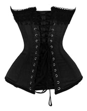 Load image into Gallery viewer, Heavy Duty 24 Double Steel Boned Waist Training Satin Overbust Tight Shaper Corset #8495-SA