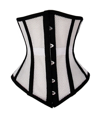 luvsecretlingerie Heavy Duty 26 Double Steel Boned Waist Training MESH Underbust Tight Shaper Corset #8498