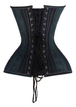Load image into Gallery viewer, Heavy Duty 26 Double Steel Boned Waist Training Denim Jeans Overbust Tight Shaper Corset #8505