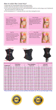 Load image into Gallery viewer, Heavy Duty 26 Double Steel Boned Waist Training Satin Underbust Tight Shaper Corset #8520-BT-MC-SA