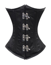 Load image into Gallery viewer, Heavy Duty 26 Double Steel Boned Waist Training Satin Underbust Tight Shaper Corset #8520-BT-MC-SA