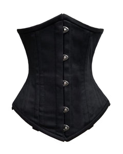 Heavy Duty 26 Double Steel Boned Waist Training Cotton Underbust Tight Shaper Corset #8520-S-TC