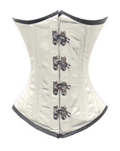 Load image into Gallery viewer, Heavy Duty 26 Double Steel Boned Waist Training Satin Underbust Tight Shaper Corset #8520-BT-MC-SA