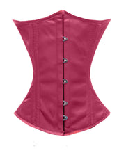 Load image into Gallery viewer, Heavy Duty 26 Double Steel Boned Waist Training Satin Underbust Tight Shaper Corset #8520-OT-SA