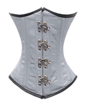 Load image into Gallery viewer, Heavy Duty 26 Double Steel Boned Waist Training Satin Underbust Tight Shaper Corset #8520-BT-MC-SA