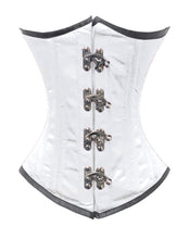 Load image into Gallery viewer, Heavy Duty 26 Double Steel Boned Waist Training Satin Underbust Tight Shaper Corset #8520-BT-MC-SA