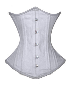 Heavy Duty 26 Double Steel Boned Waist Training Cotton Underbust Tight Shaper Corset #8520-TC2