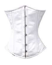 Load image into Gallery viewer, Heavy Duty 26 Double Steel Boned Waist Training Leather Underbust Tight Shaper Corset #8520-LE