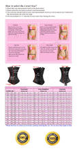 Load image into Gallery viewer, Heavy Duty 24 Double Steel Boned Waist Training Satin Underbust Tight Shaper Corset #8521-BT-SA