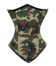 Load image into Gallery viewer, Heavy Duty 26 Double Steel Boned Waist Training Camouflage Underbust Tight Shaper Corset #8523-CAMO